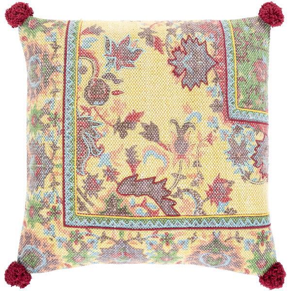 Bungalow Rose Floral Cotton Pillow Cover Wayfair